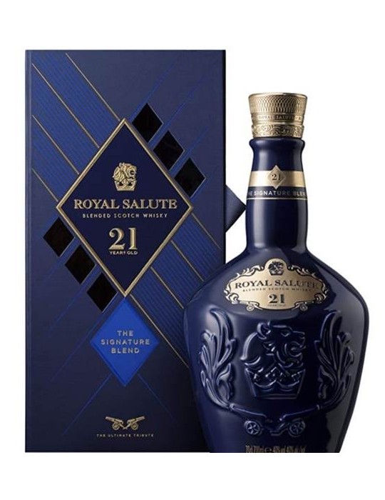 Whisky Chivas  21A,  Royal Salute 0.7L.,  43º 