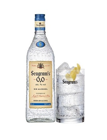 Gin Seagram's 1 Litro, 0,0º