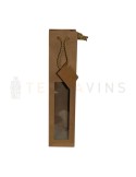 Bolsa Kraft natural con ventana Bolsa Kraft natural con ventana